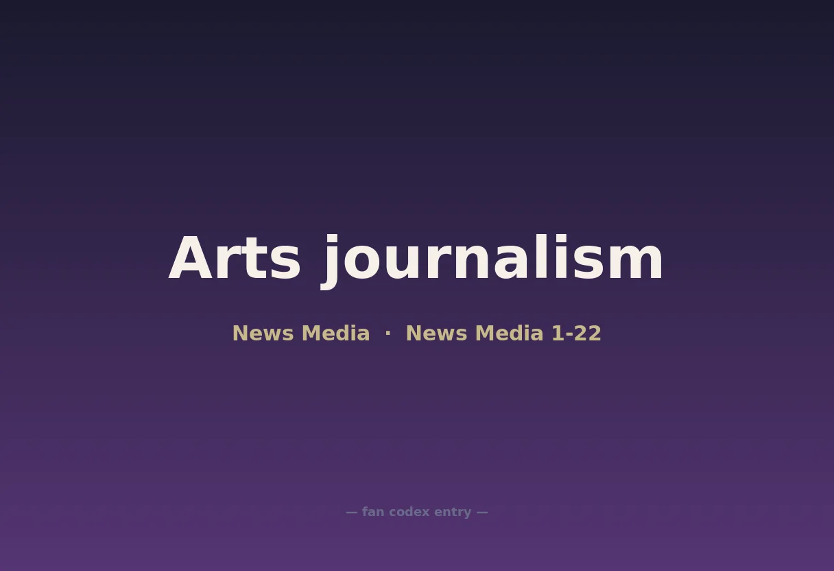 Arts journalism